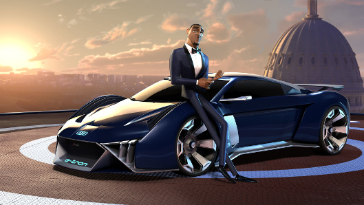Audi crea un “coche fantástico” para un superespía animado