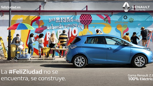 Imagen de la campaña "FeliZiudad", de Renault