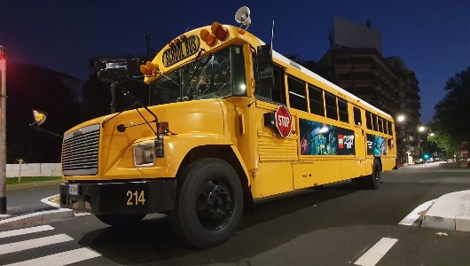 Un autobús escolar americano será el centro de la acción