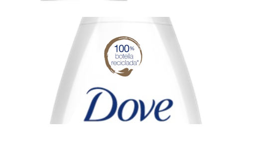 Dove está lanzando nuevas botellas con plástico 100% reciclado