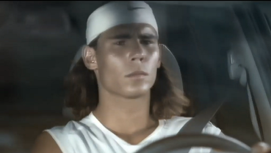 Rafa Nadal, en una de las primeras campañas de Kia