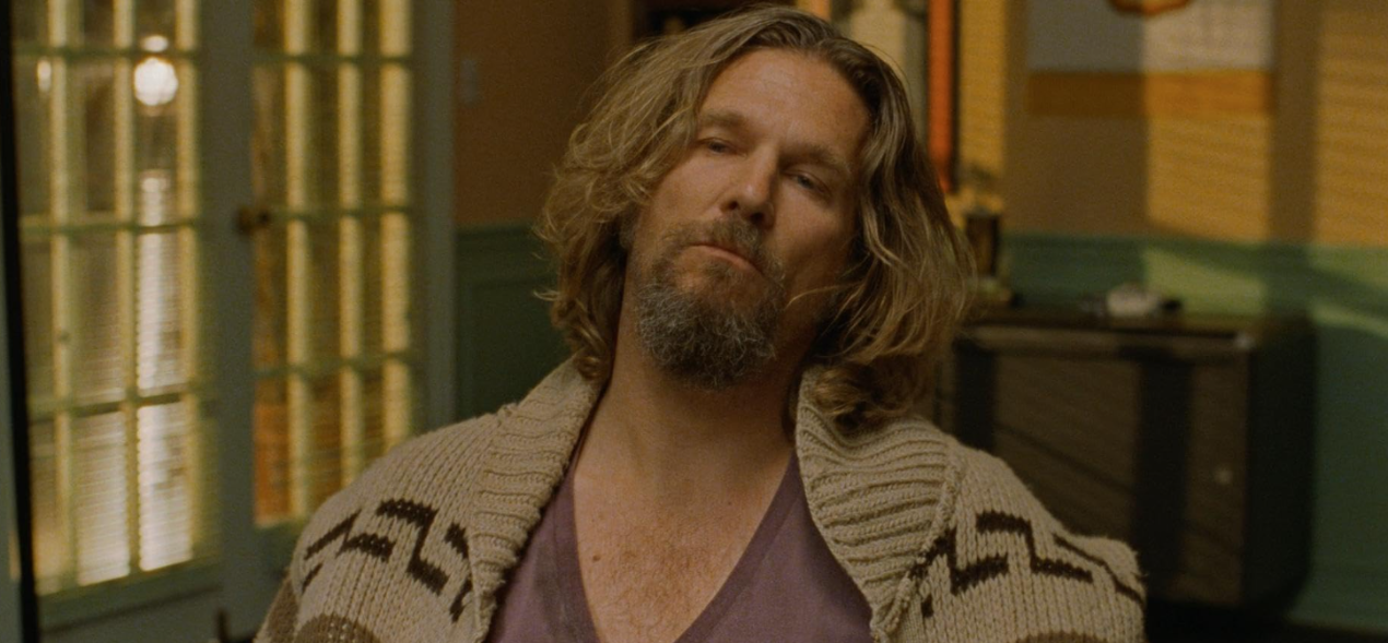 Jeff Bridges como 'El Nota' en 'El gran Lebowski'.