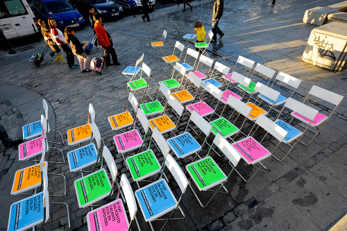 Acción de street marketing de Infojobs Acción de street marketing de Infojobs