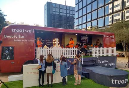 Treatwell lanza su primera campaña en España y convierte Callao en un centro de belleza Treatwell lanza su primera campaña en España y convierte Callao en un centro de belleza