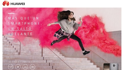 Imagen de una campaña de Huawei