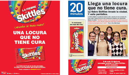 Skittles contagia su fiebre con un gran ‘sampling’ con “20 minutos” Skittles contagia su fiebre con un gran ‘sampling’ con “20 minutos”