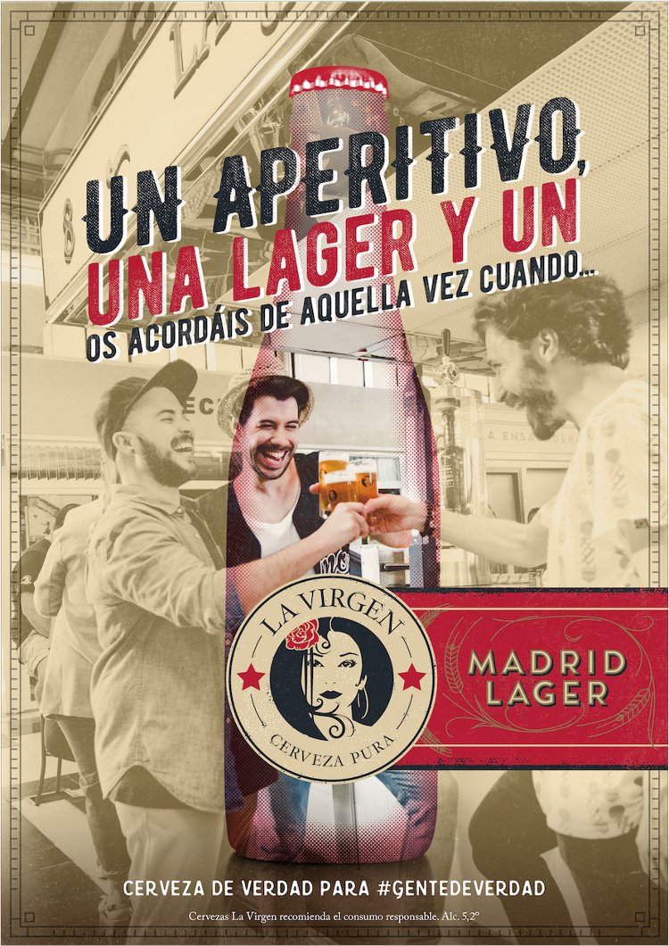 Primera campaña publicitaria de Cervezas La Virgen Primera campaña publicitaria de Cervezas La Virgen