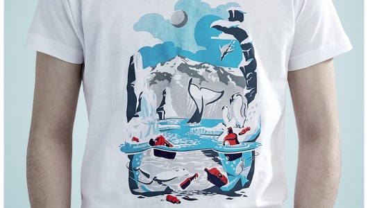 Uno de los modelos de las camisetas 'contaminadas' Uno de los modelos de las camisetas 'contaminadas'