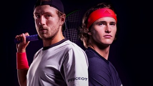 Alexander Zverev y Lucas Pouille