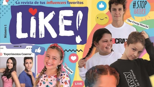 Portada de la revista "Like"