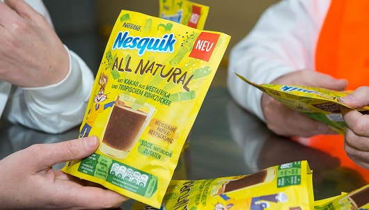 Un envase reciclable de Nesquik