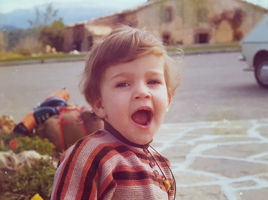 Mar Doñate, de niña