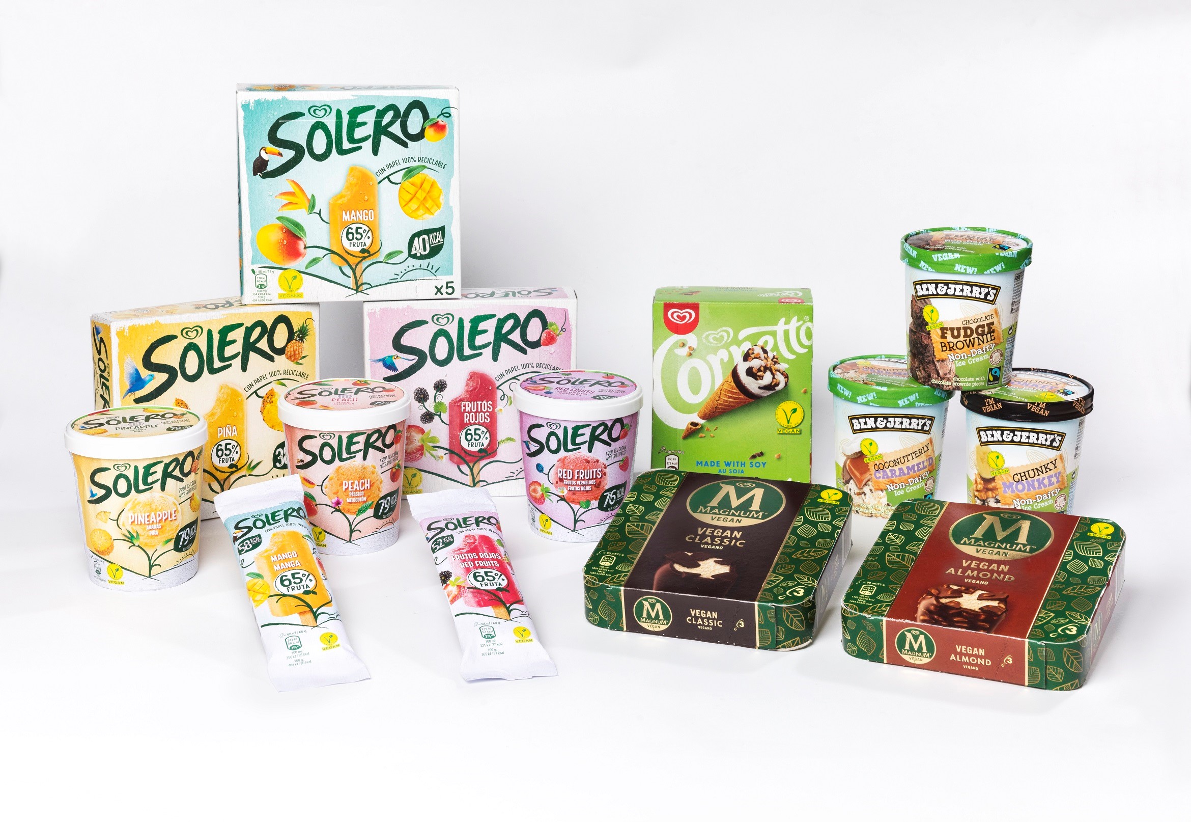 La gama de helados veganos de Frigo La gama de helados veganos de Frigo