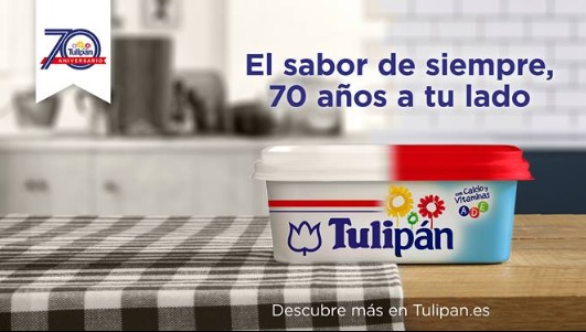 La marca Tulipán cumple 70 años