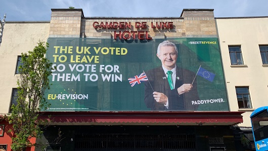 La campaña de exterior de Paddy Power La campaña de exterior de Paddy Power