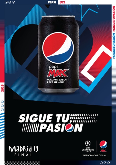La marca Pepsi es patrocinadora de la Champions League La marca Pepsi es patrocinadora de la Champions League