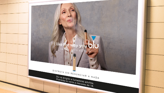 “I like the way your Blu”, claim de la campaña exterior