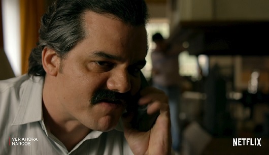 Los maratones de series, "como Narcos", en Netflix, aliados para pasar la cuarentena.