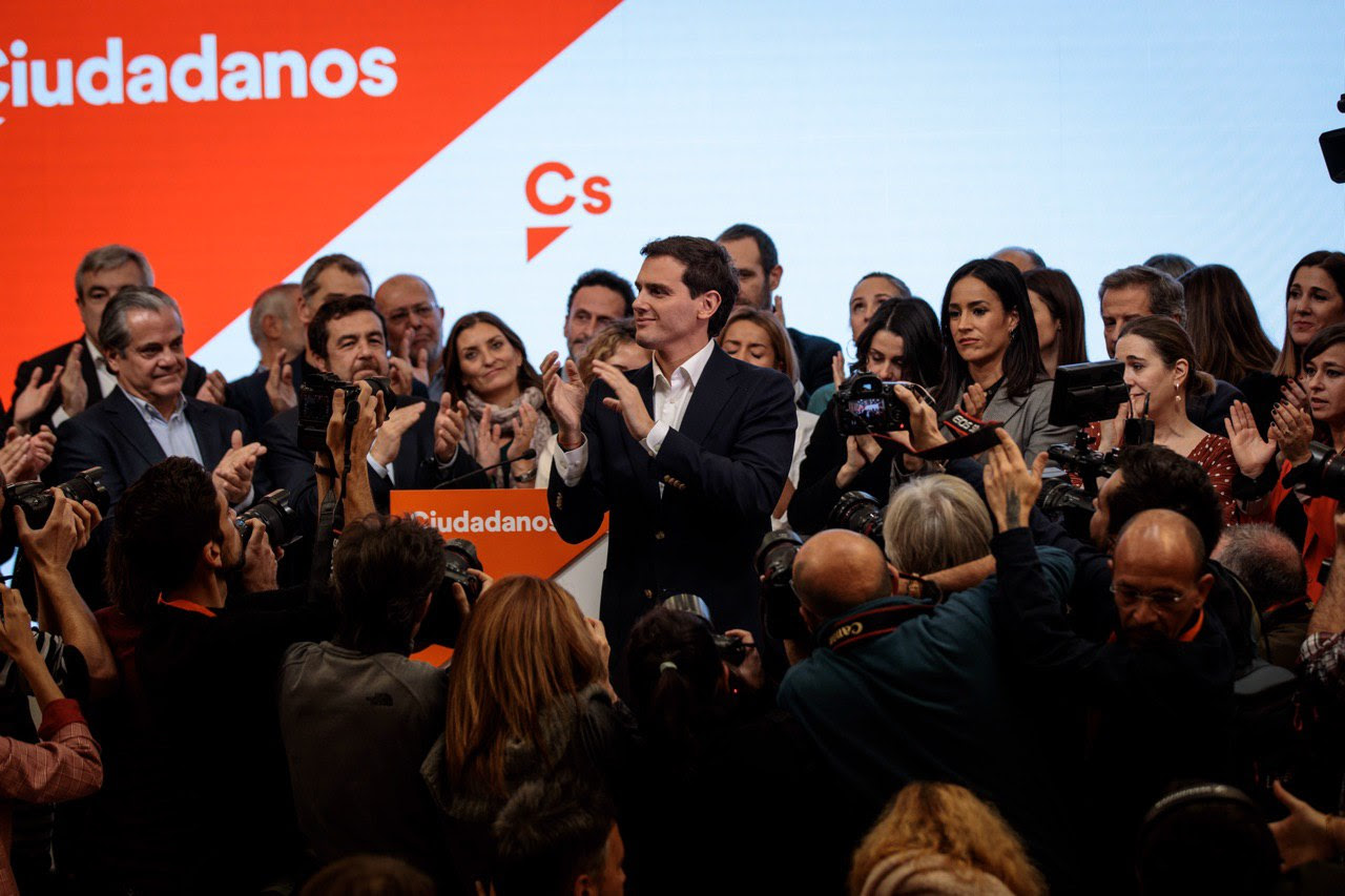 Albert Rivera, ex presidente de Ciudadanos, el día que anunció su dimisión