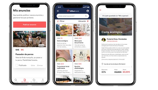 La app BillionHands es gratuita La app BillionHands es gratuita