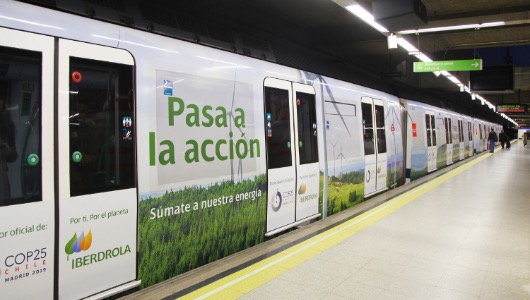 Una campaña de Iberdrola del pasado mes de diciembre 