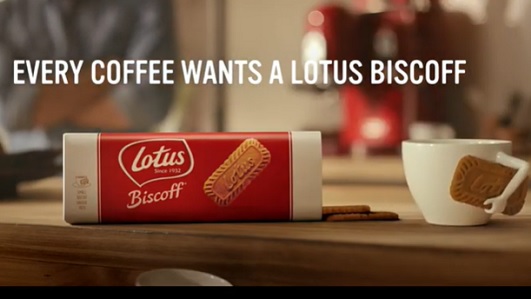 Imagen de una campaña de Lotus Biscoff