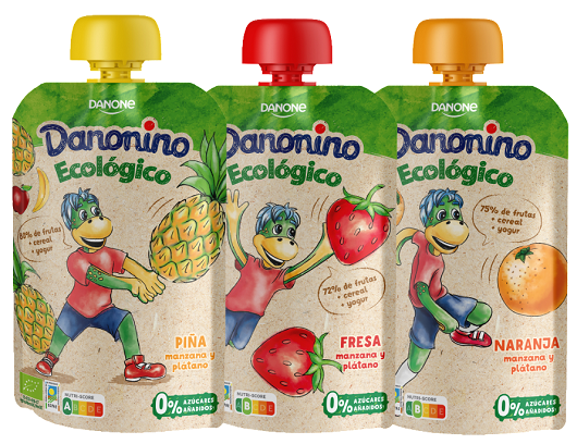 Danonino Ecológico estrena nuevo formato pouch