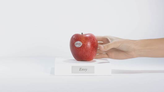 Las manzanas Envy son de la variedad Scilate Las manzanas Envy son de la variedad Scilate