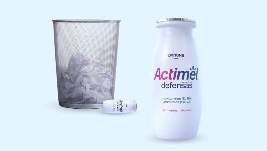 Los botes de Actimel pueden dar mucho juego Los botes de Actimel pueden dar mucho juego