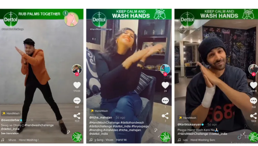 La acción de Dettol en TikTok India La acción de Dettol en TikTok India