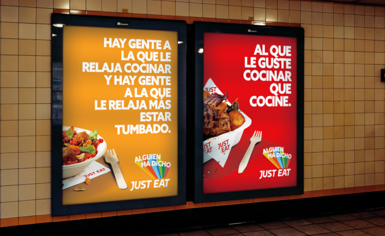 Campaña en el metro