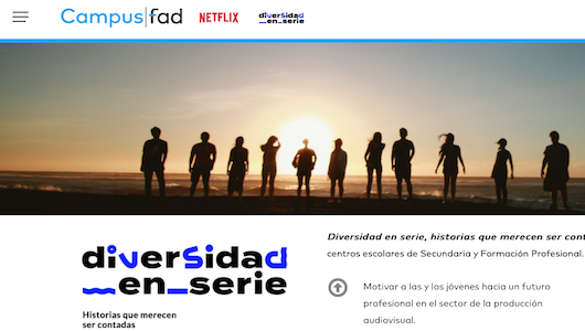 Diversidad en serie, historias que merecen ser contadas es un proyecto educativo dirigido a adolescentes de centros escolares de Secundaria y Formación Profesional Diversidad en serie, historias que merecen ser contadas es un proyecto educativo dirigido a adolescentes de centros escolares de Secundaria y Formación Profesional