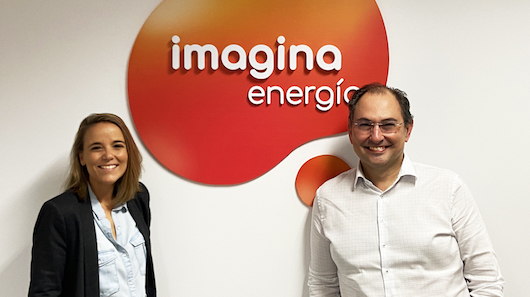 Andrea Fernández, directora de marketing, y Santiago Chivite, director general de Imagina Energía Andrea Fernández, directora de marketing, y Santiago Chivite, director general de Imagina Energía