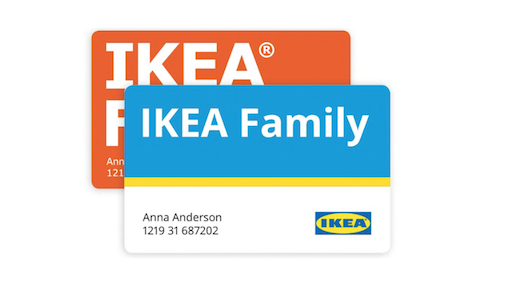 La tarjeta de fidelización de Ikea