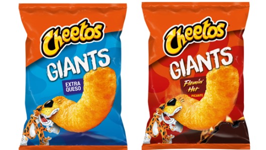 Las dos variedades de Cheetos Giant