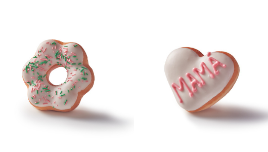 Dos de las creaciones para el Día de la Madre Dos de las creaciones para el Día de la Madre