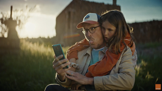 Campaña reciente de Orange, anunciante muy activo en televisión Campaña reciente de Orange, anunciante muy activo en televisión