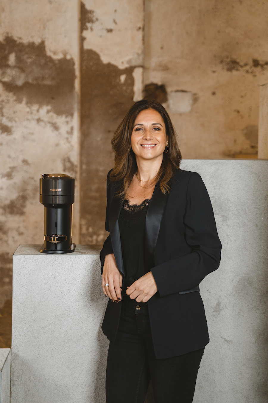 Claudia Ayats, con una de las máquinas Claudia Ayats, con una de las máquinas