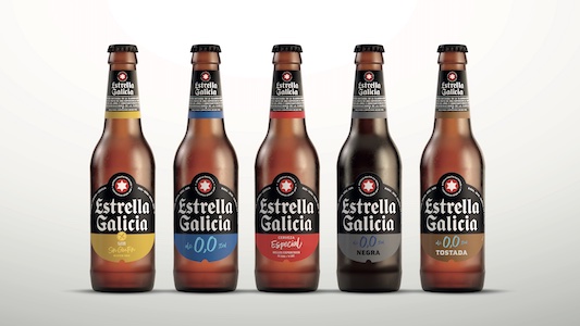 Las nuevas botellas de Estrella Galicia