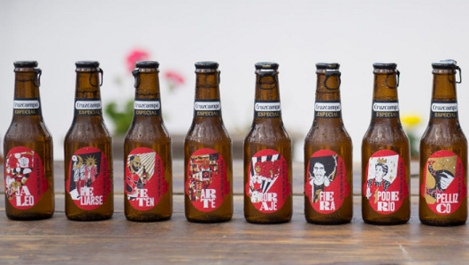 Botellas de Cruzcampo Botellas de Cruzcampo
