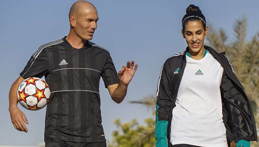 Zinedine Zidane y  Nouf Al Anzi