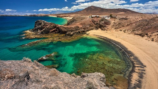 Playa de Papagayo, en Lanzarote