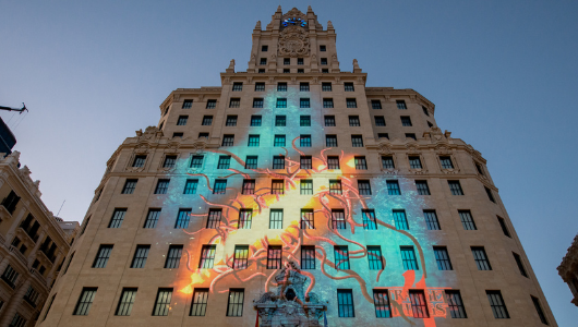 El edificio Telefónica en Madrid El edificio Telefónica en Madrid