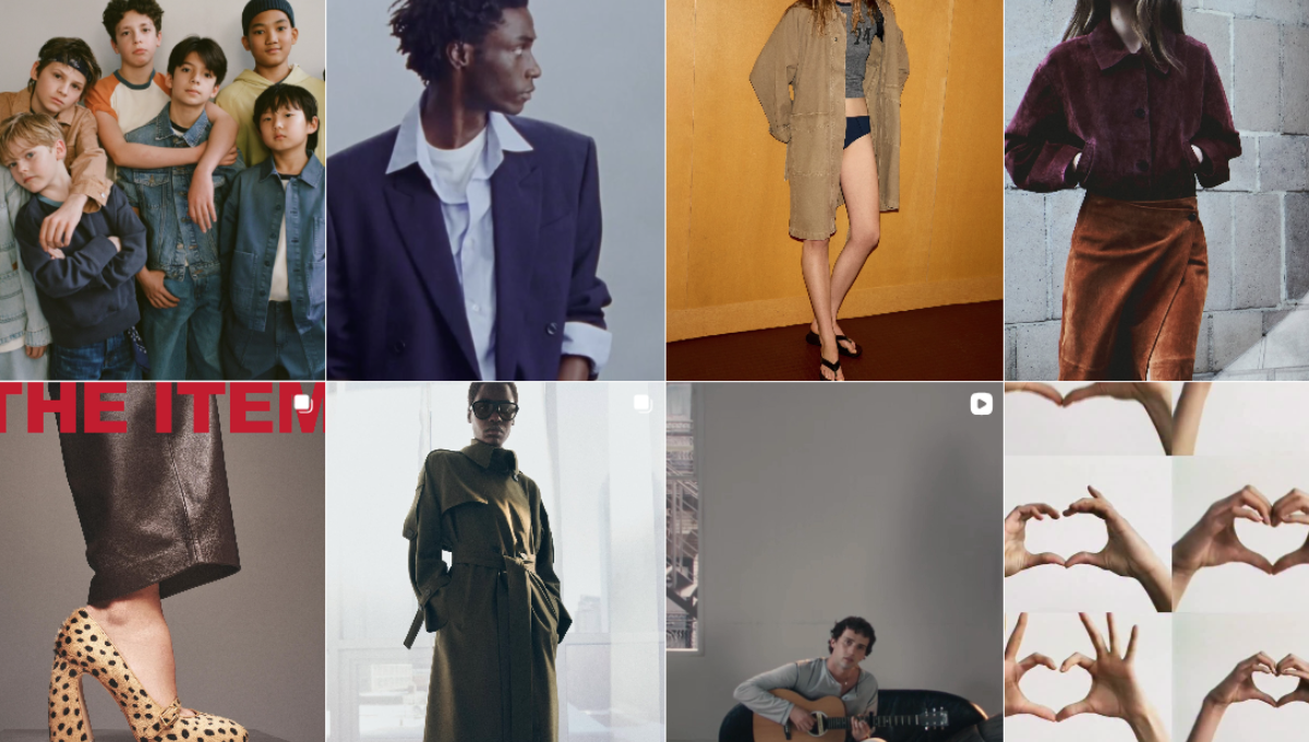 Imágenes de la cuenta de Instagram de Zara