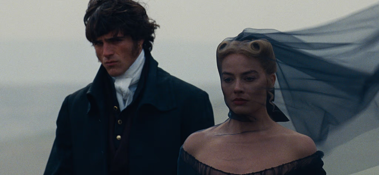Jacob Elordi y Margot Robbie son Heathcliff y Catherine.