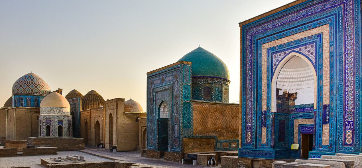 Necrópolis Shah-i-Zinda en Samarcanda (Uzbekistán).