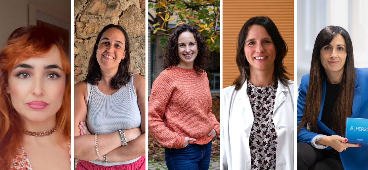 Isabel Caballero, Jezabel Curbelo, Sònia Guedán, Marta Sánchez de la Torre y Patricia Villagrasa-González.
