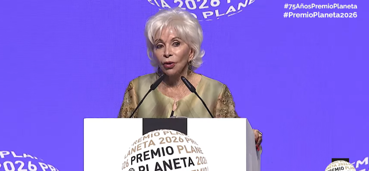Isabel Allende, durante su intervención en la ceremonia del Premio Planeta 2026. 