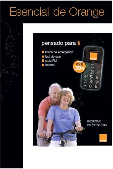 Orange lanza un móvil para mayores