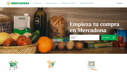 La web de Mercadona